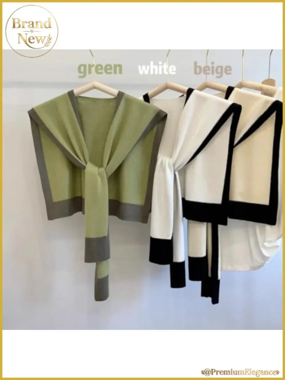Knitted Sweater Shawl Wrap Poncho with Sleeves - Viscose Blend Travel Cape